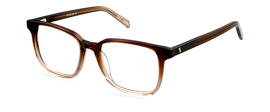 Okulary zerówki Louis Wide Brown Ombre