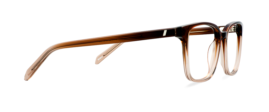 Okulary zerówki Louis Wide Brown Ombre