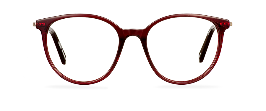 Okulary zerówki Olivia Gold/Burgundy