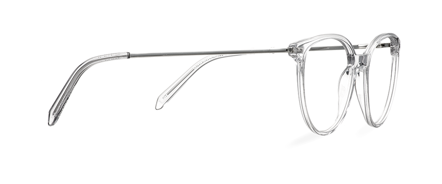 Okulary zerówki Olivia Silver/Misty Grey