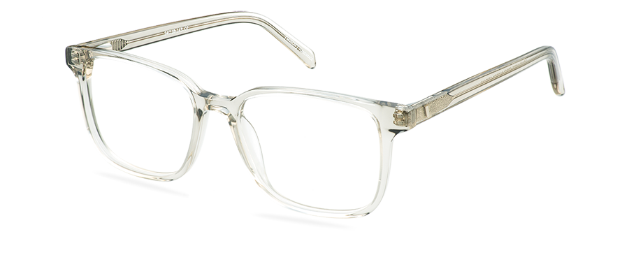Okulary do komputera Louis Wide szare – oprawki prostokątne z acetatu, widok z góry