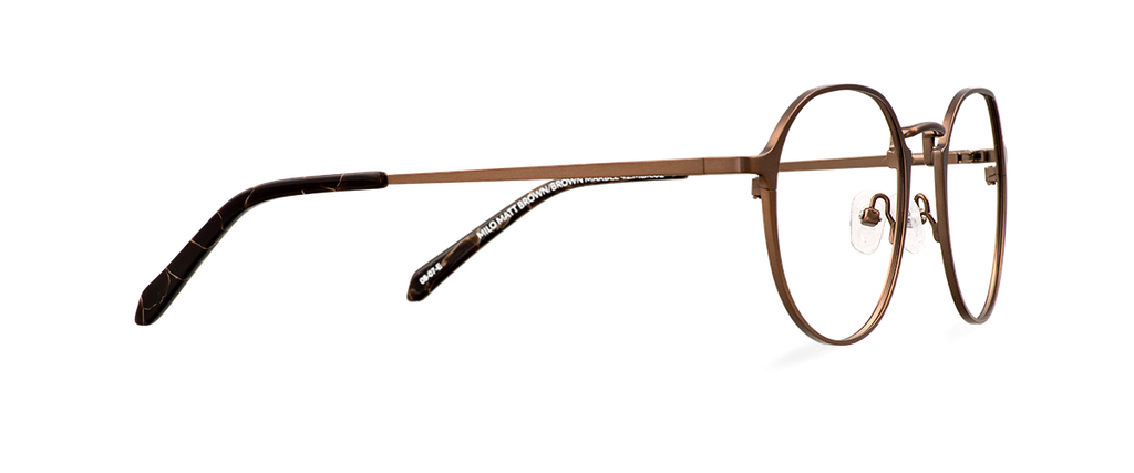 Okulary zerówki Milo Matt Brown/Brown Marble