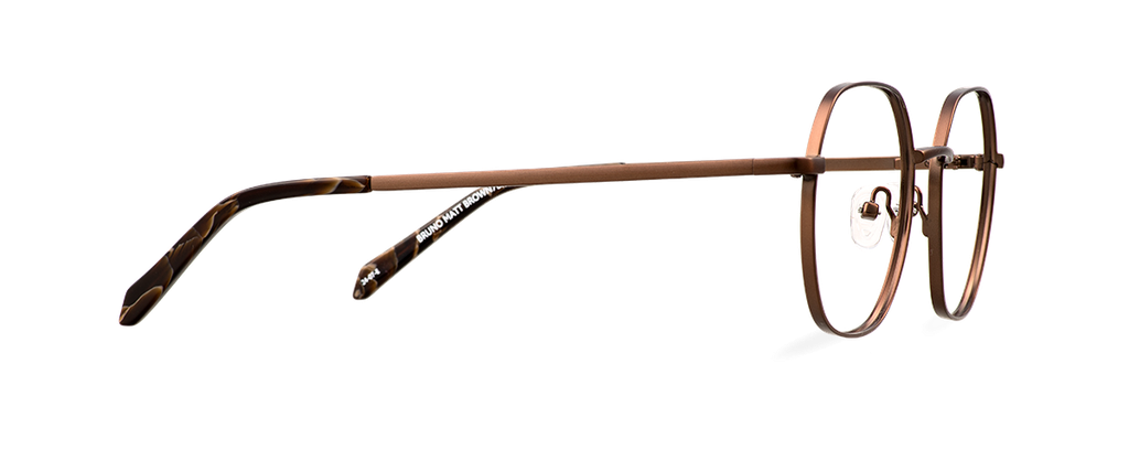 Okulary zerówki Bruno Matt Brown/Brown Marble