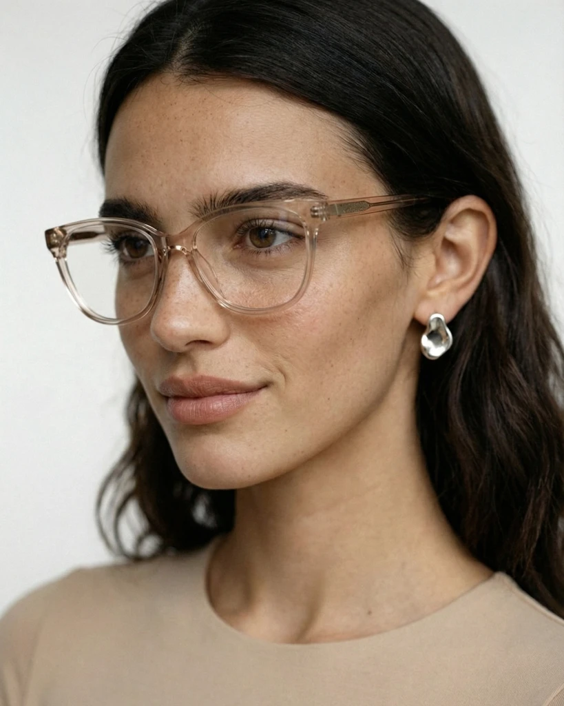 Okulary zerówki Belova Wide Champagne