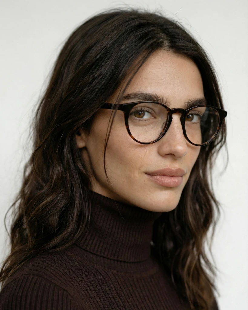 Okulary zerówki Ellis Wide Dark Havana