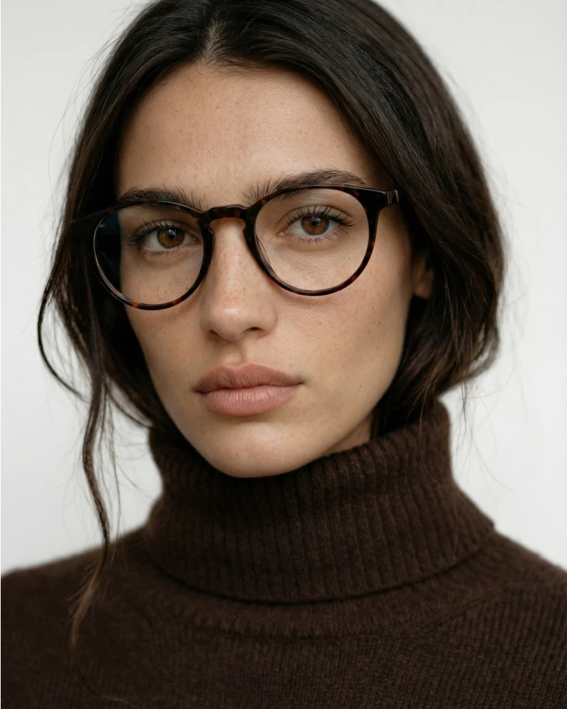 Okulary zerówki Ellis Wide Dark Havana