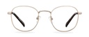 Okulary zerówki Leo Satin Gold/Americano