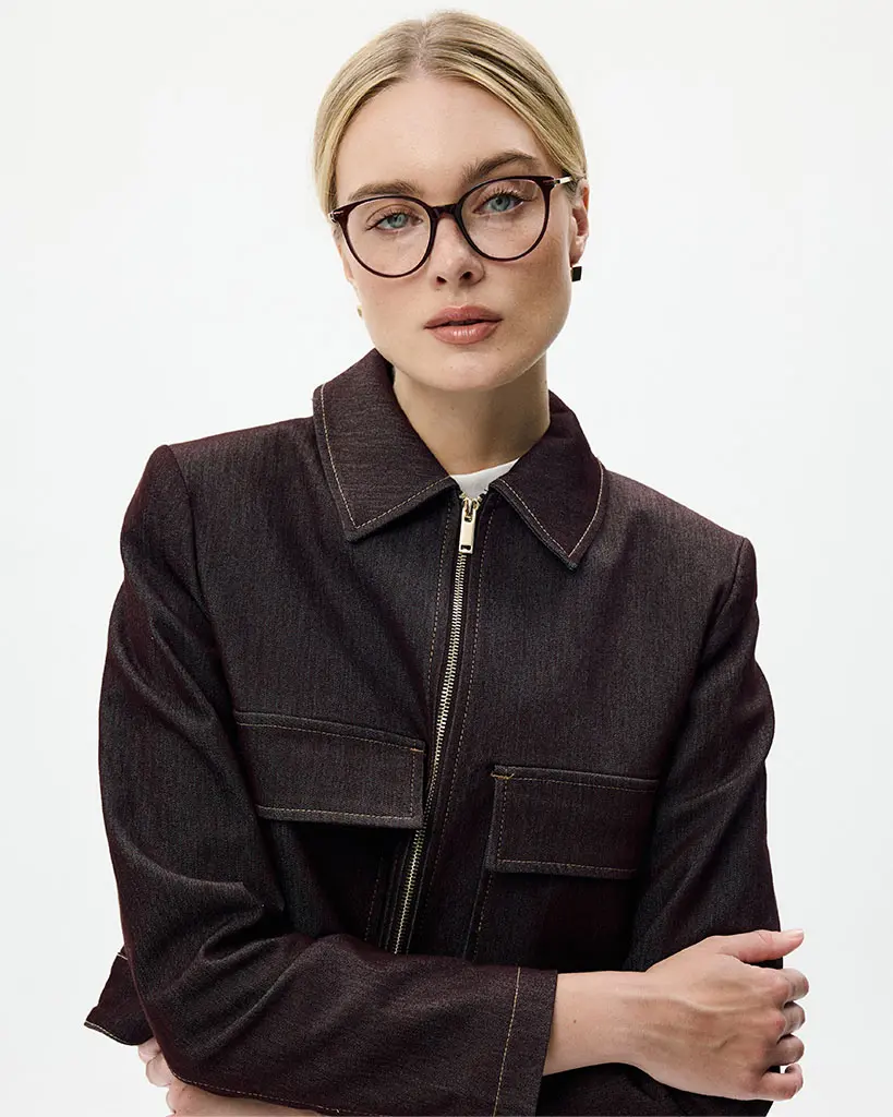 OKULARY DO KOMPUTERA OLIVIA SATIN GOLD_COCOA BROWN.webp