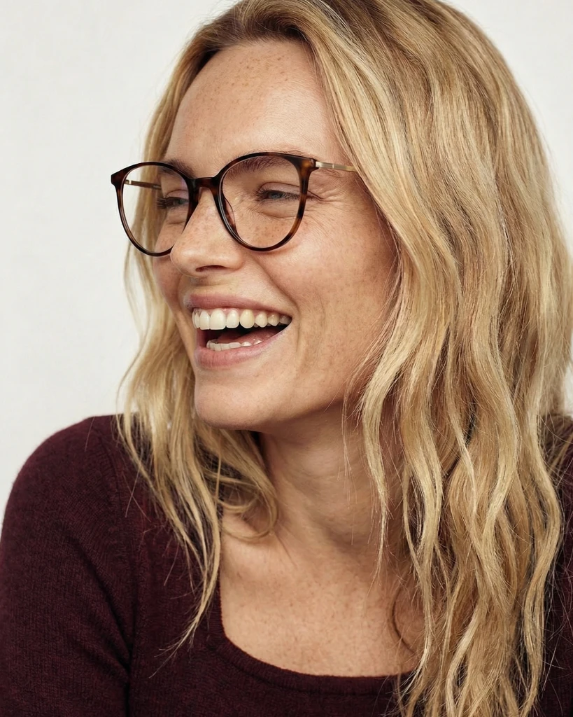 Čiré brýle Olivia Satin Gold/Brown Havana