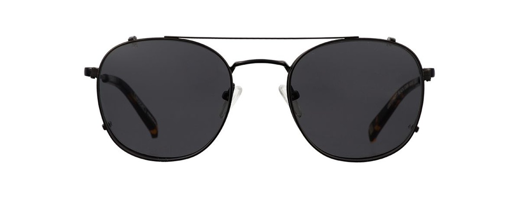 Clipon na brýle Leo Matt Black/Smoke