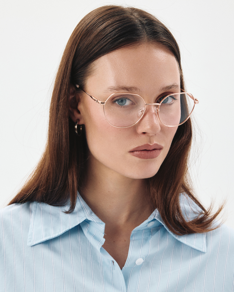 Čiré brýle Holly Rose Gold/Jaipur Pink