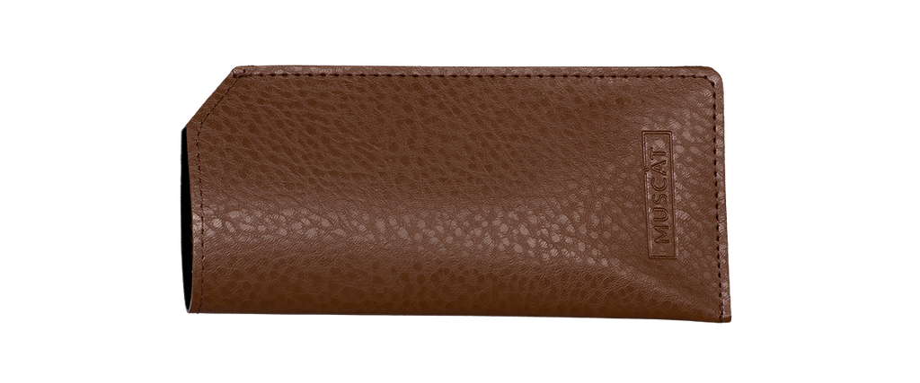 Hnědé pouzdro na sluneční brýle