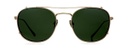 Clipon na brýle Leo Titanium Gold/Green
