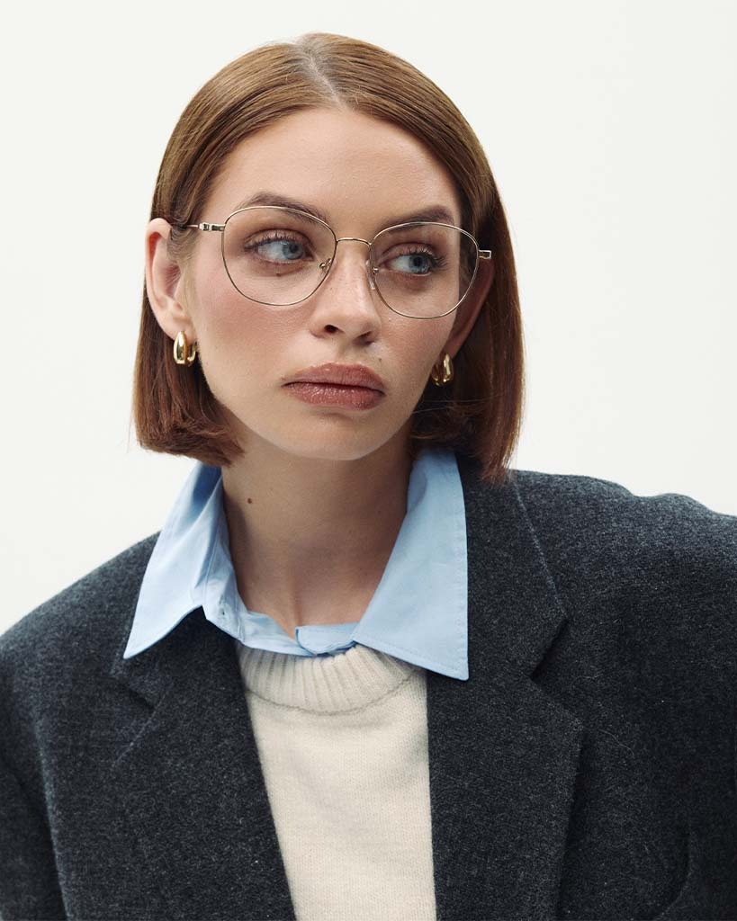 Čiré brýle Lana Gold/Amber Delight