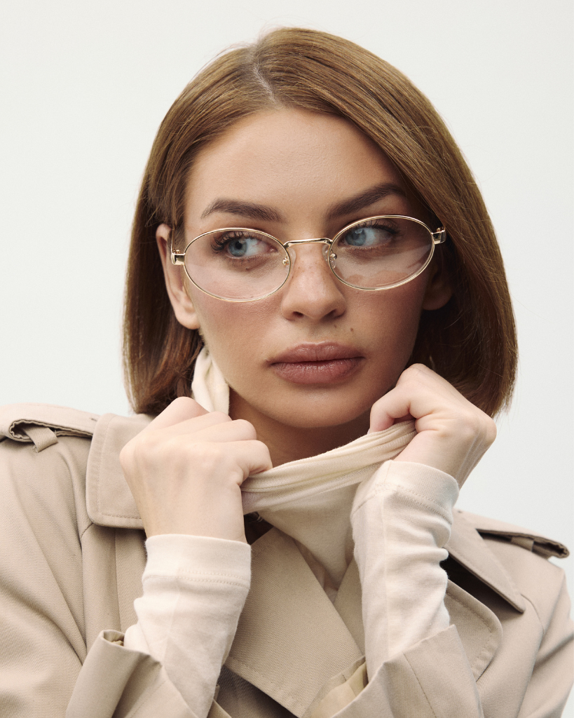 Čiré brýle Nellie Gold/Sepia Fantasy 