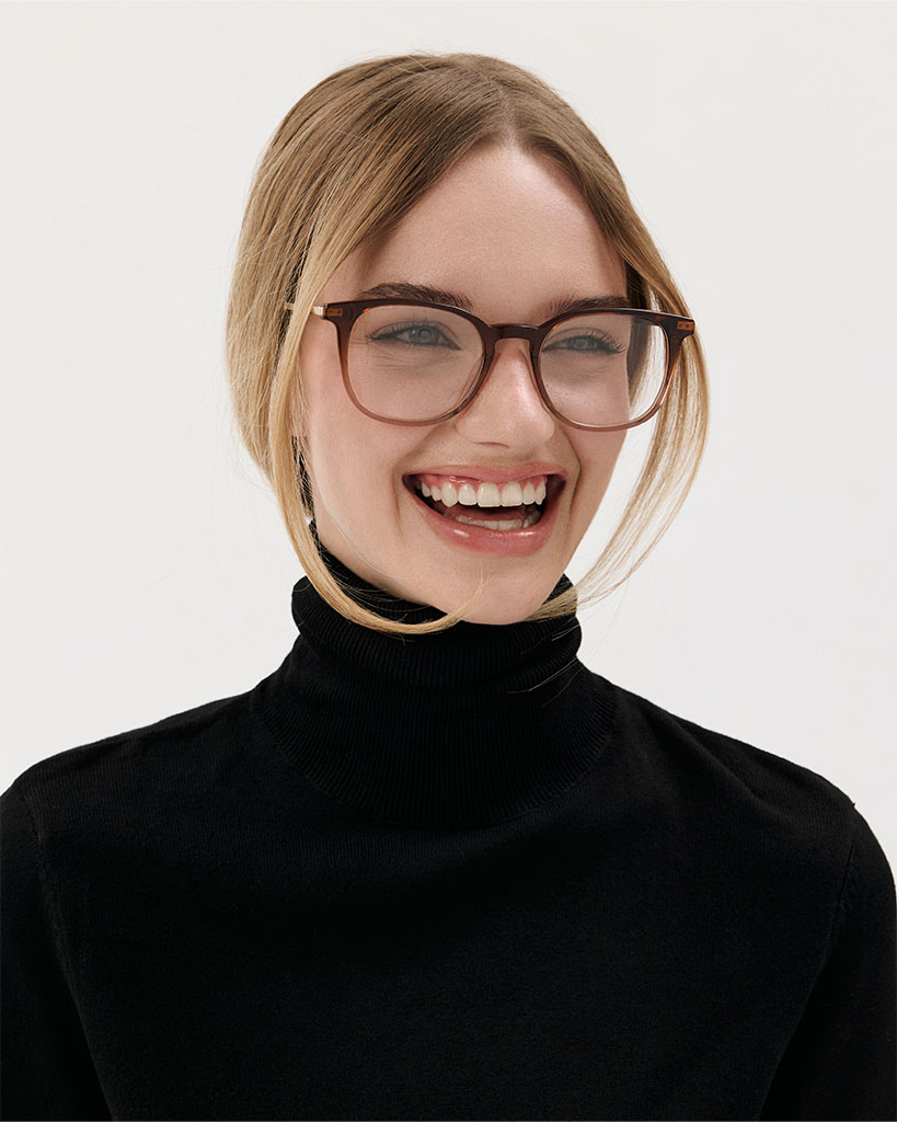 Čiré brýle Grant Wide Gold/Brown Ombre