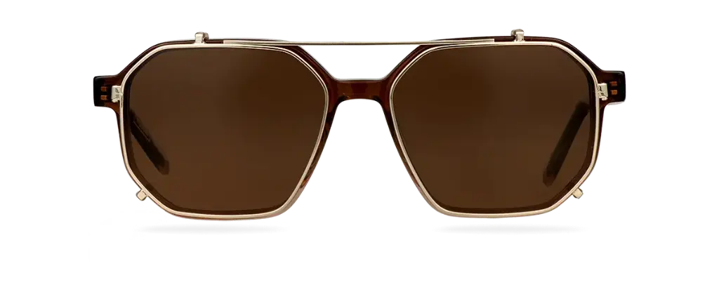 Clip on Sun Blair Gold/Brown