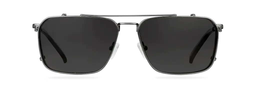 Clip on Sun Bruce Wide Gunmetal/Smoke