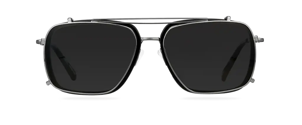 Clip on Sun Peter Gunmetal/Smoke