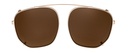Clip on Sun Reese Gold/Brown