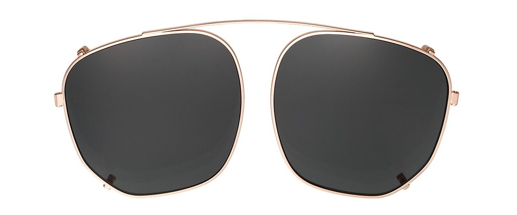 Clip on Sun Reese Pale Gold/Smoke