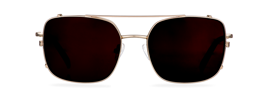 Clip on Sun Emma Gold/Brown