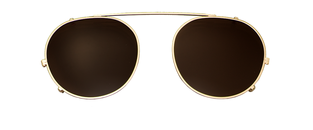 Clip on Sun Milo Gold/Brown