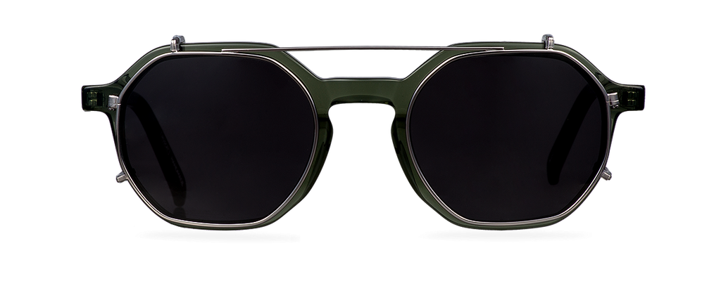 Clip on Sun Taylor Gunmetal/Smoke