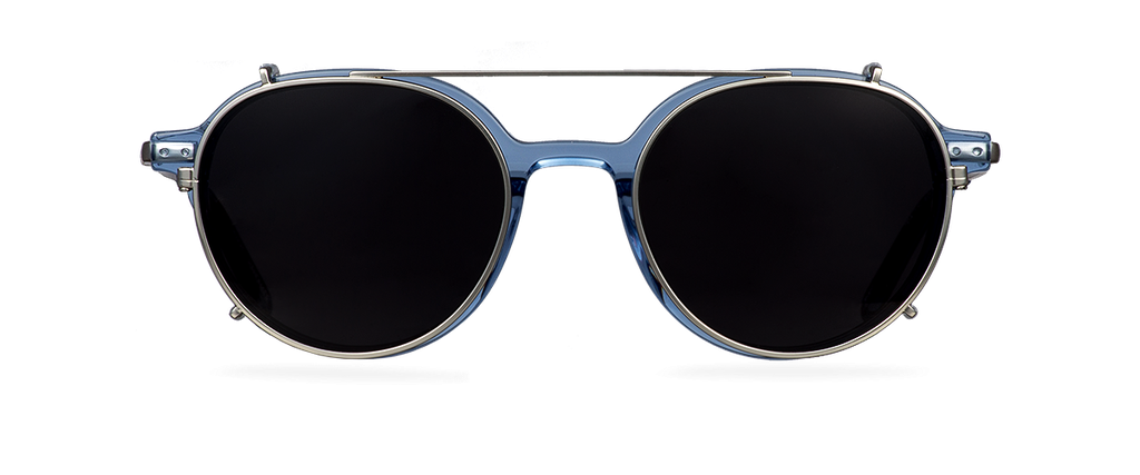 Clip on Sun Tracy Satin Silver/Smoke