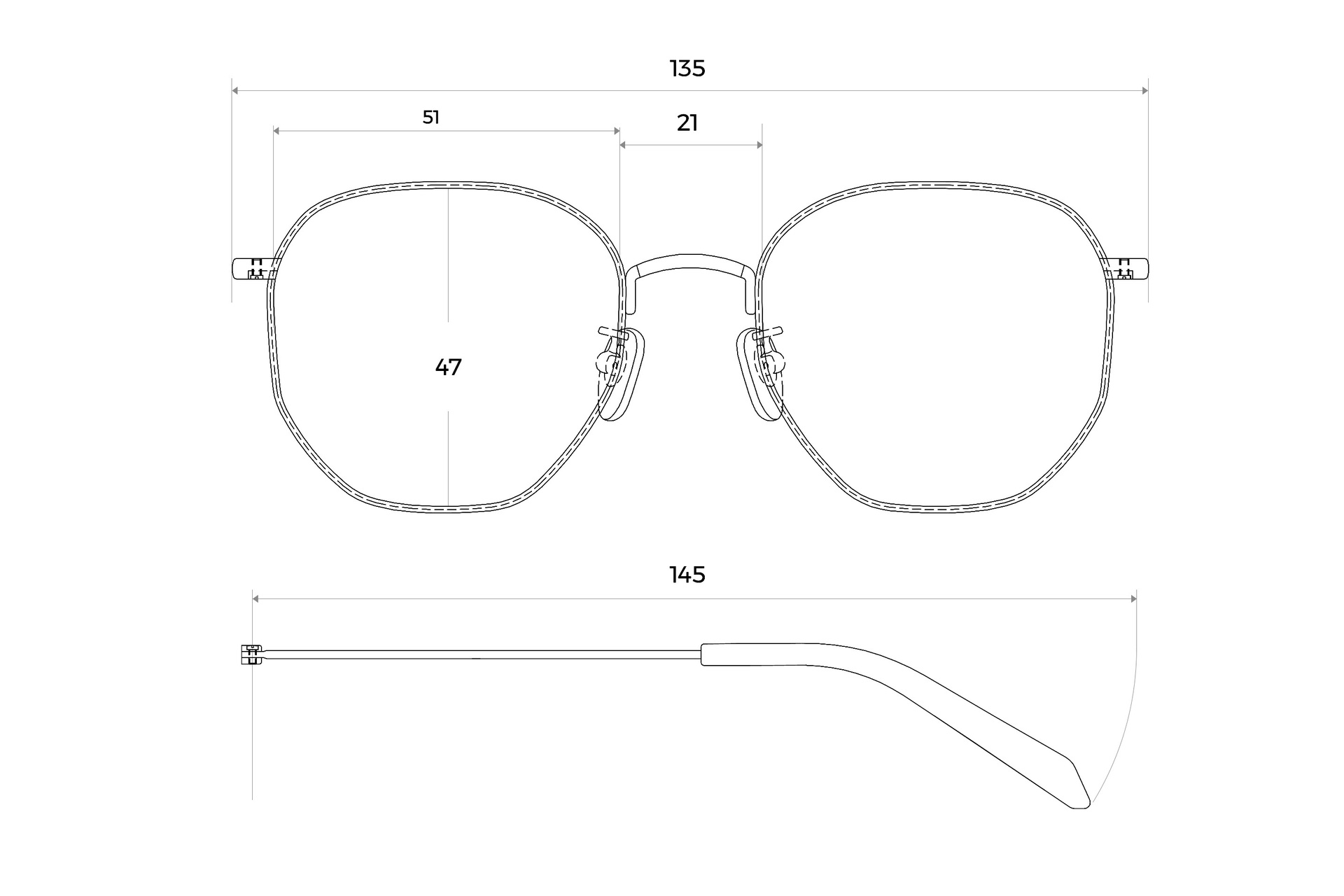 [88.92] Čiré brýle Max Grey Havana