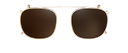Clip on Sun George Gold/Brown