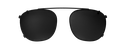 Clip on Sun Grant Wide Matt Black/Smoke